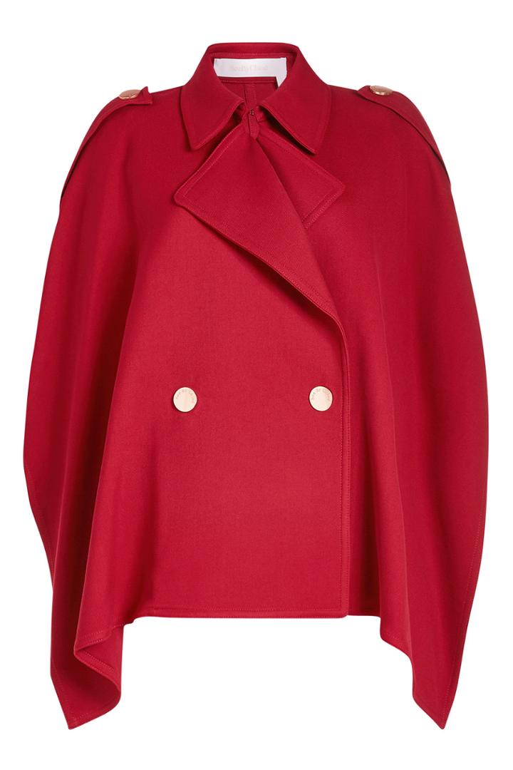 See By Chloé See By Chloé Trench Cape With Cotton