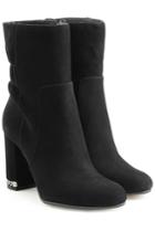 Michael Michael Kors Michael Michael Kors Suede Boots With Chainlink Heel
