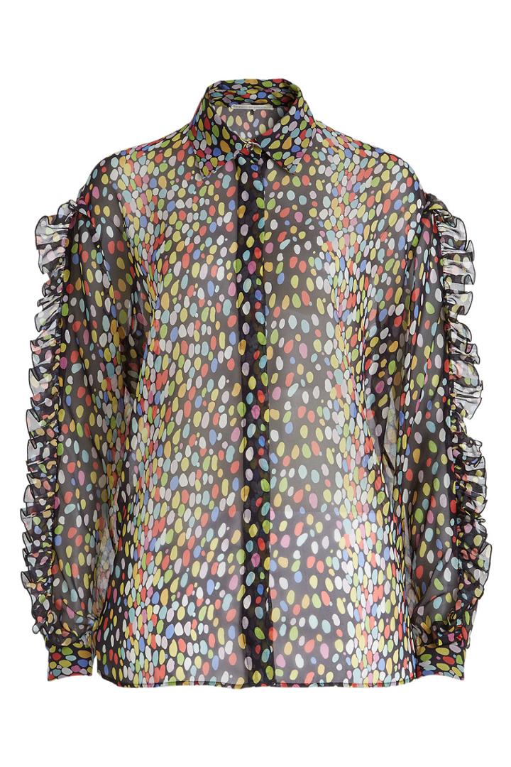 Marco De Vincenzo Marco De Vincenzo Printed Silk Blouse