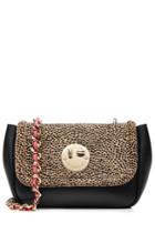 Hill & Friends Hill & Friends Happy Chain Leather And Calf Hair Shoulder Bag - Animal Print