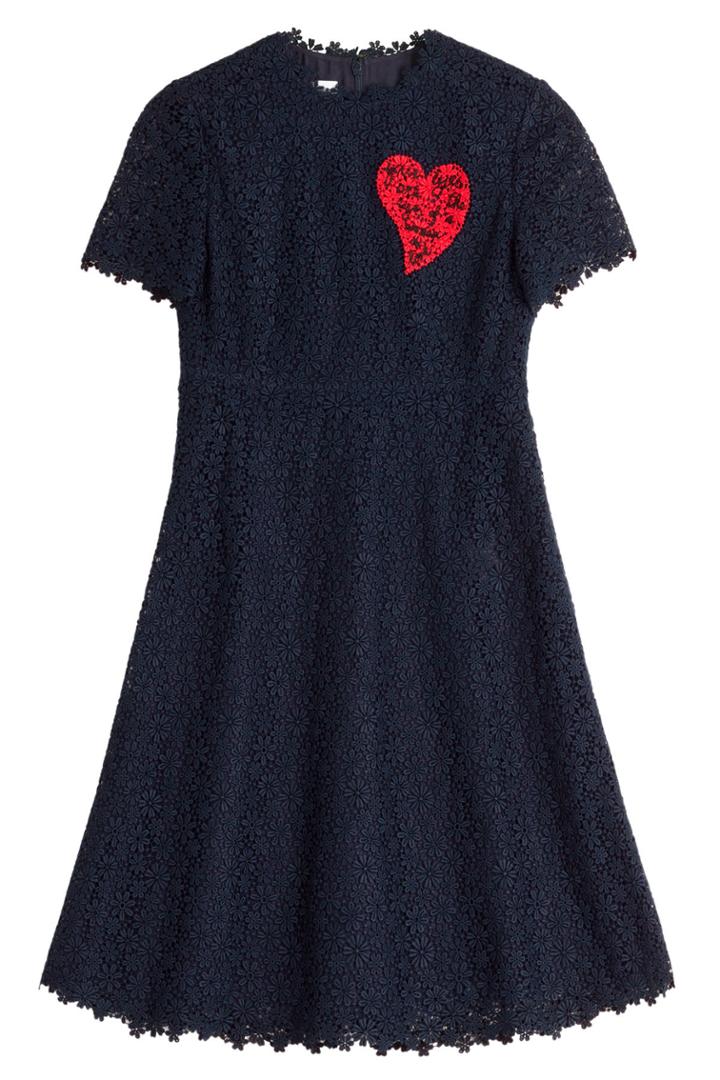 Valentino Valentino Floral Print Crocheted Cocktail Dress - None