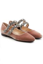 N 21 N&deg;21 Velvet Shoes With Embellished Straps