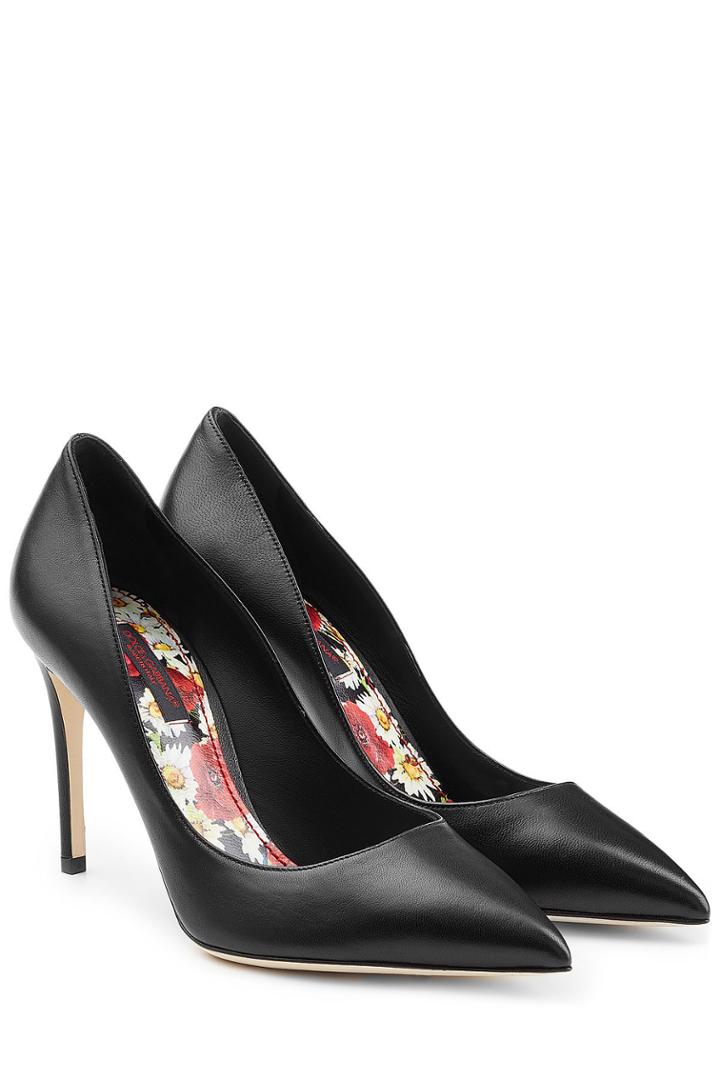 Dolce & Gabbana Dolce & Gabbana Leather Pointy Toe Pumps