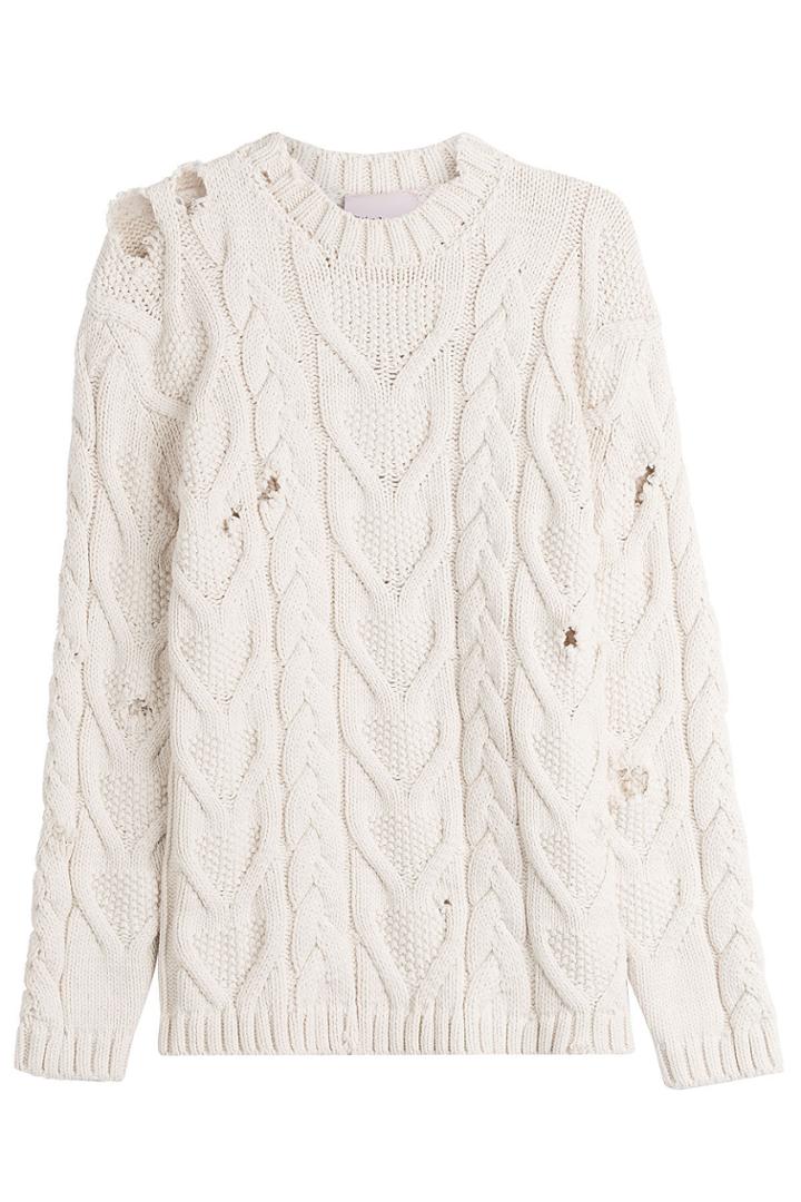 ??palm Angels??? ??palm Angels??? Cotton Pullover With Cut-out Detail