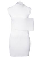 J.w. Anderson J.w. Anderson Smocked Banded Dress - White