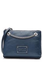 Marc By Marc Jacobs Marc By Marc Jacobs Leather New Too Hot To Handle Double Decker Crossbody - Blue