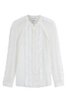 3.1 Phillip Lim 3.1 Phillip Lim Silk Blouse With Frayed Trims - White