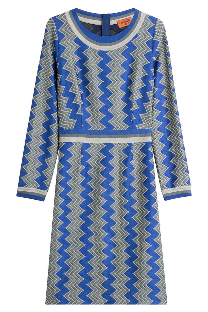 Missoni Missoni Knit Dress With Wool - Blue