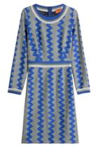 Missoni Missoni Knit Dress With Wool - Blue