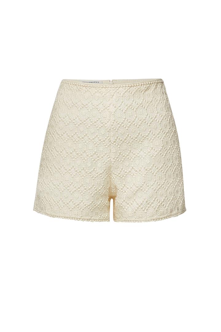 Philosophy Di Lorenzo Serafini Philosophy Di Lorenzo Serafini Cotton Blend Lace Shorts