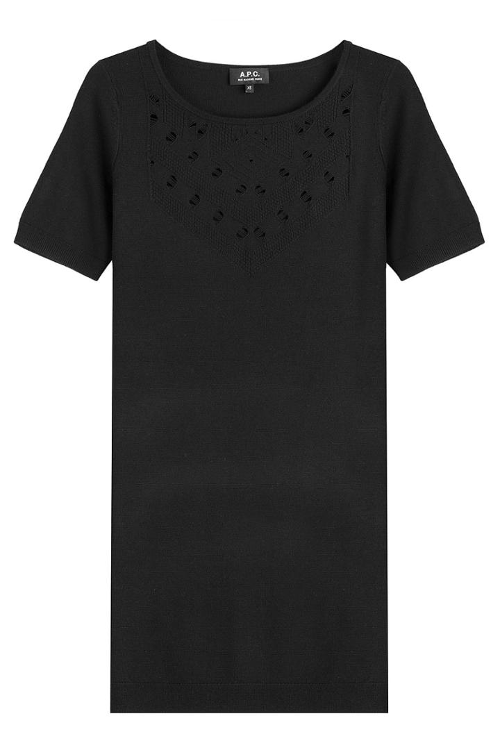 A.p.c. A.p.c. Merino Knit Dress With Drop Stitch Detailing