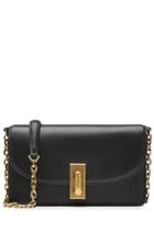 Marc Jacobs Marc Jacobs Leather West End Wallet On Chain - Black