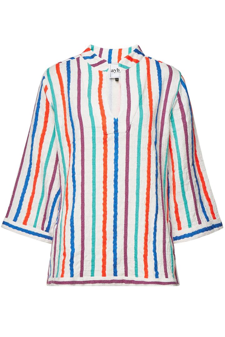 Aybi Aybi Bonny Striped Top With Cotton