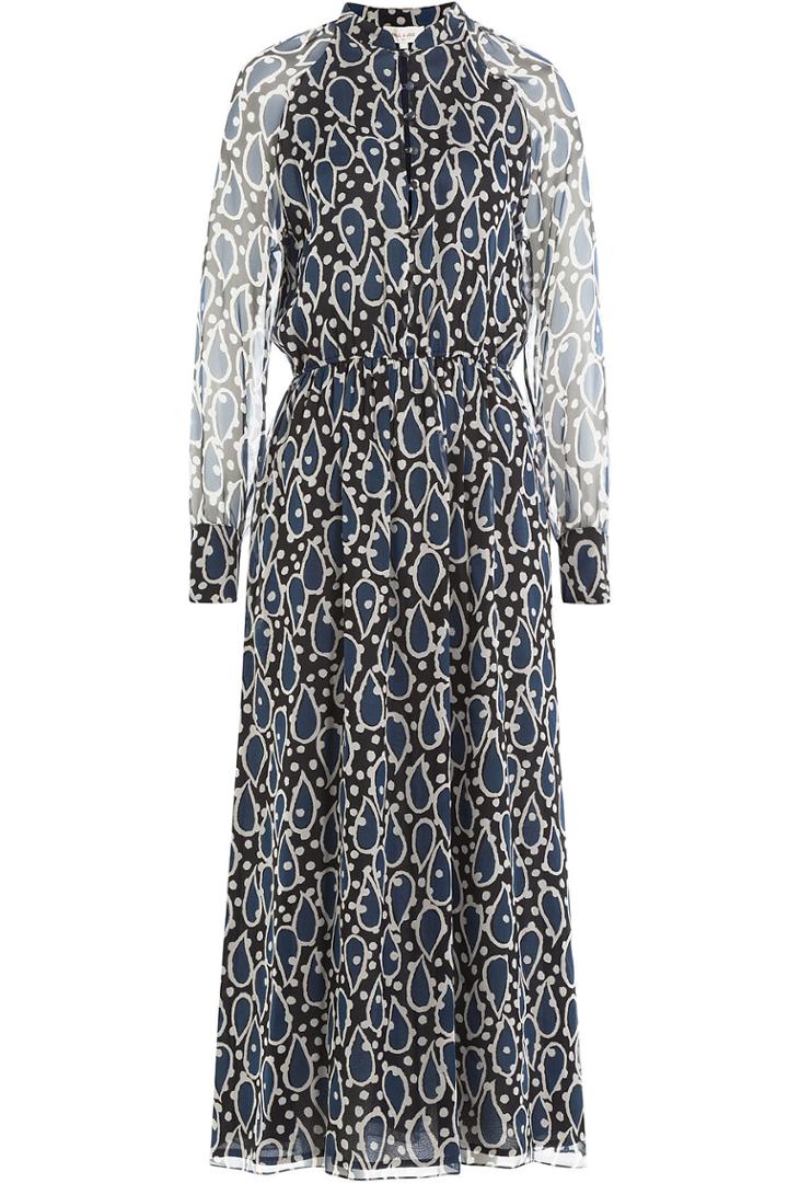 Paul & Joe Paul & Joe Printed Silk Chiffon Midi Dress