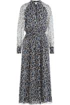 Paul & Joe Paul & Joe Printed Silk Chiffon Midi Dress