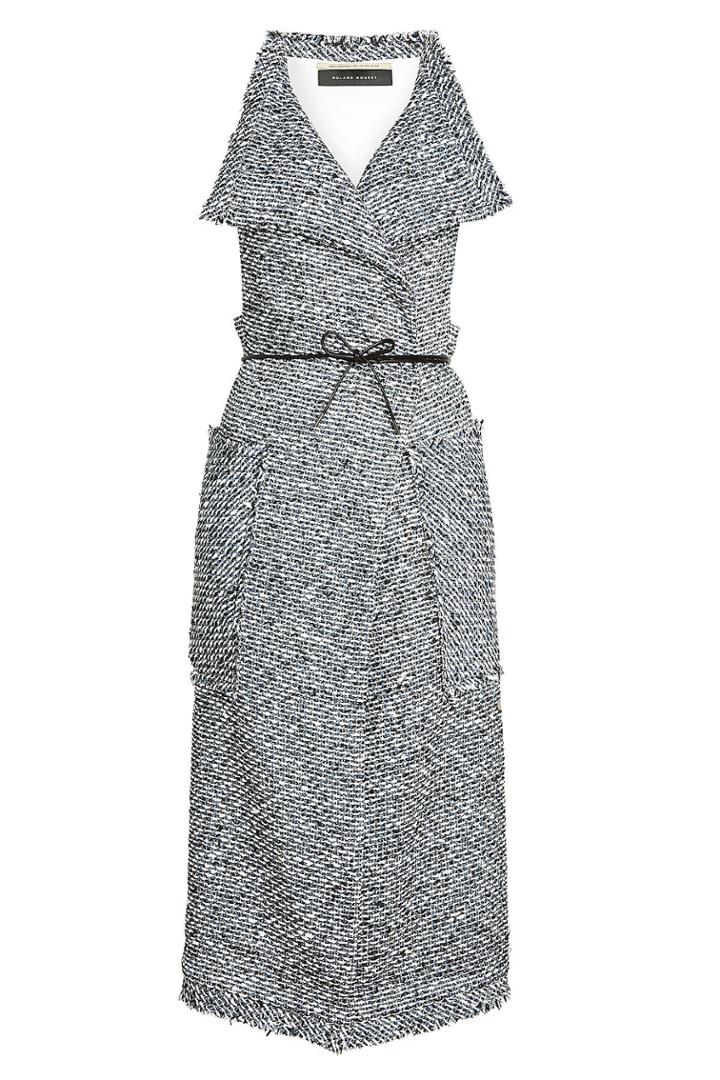 Roland Mouret Roland Mouret Textured Dress With Cotton And Wool
