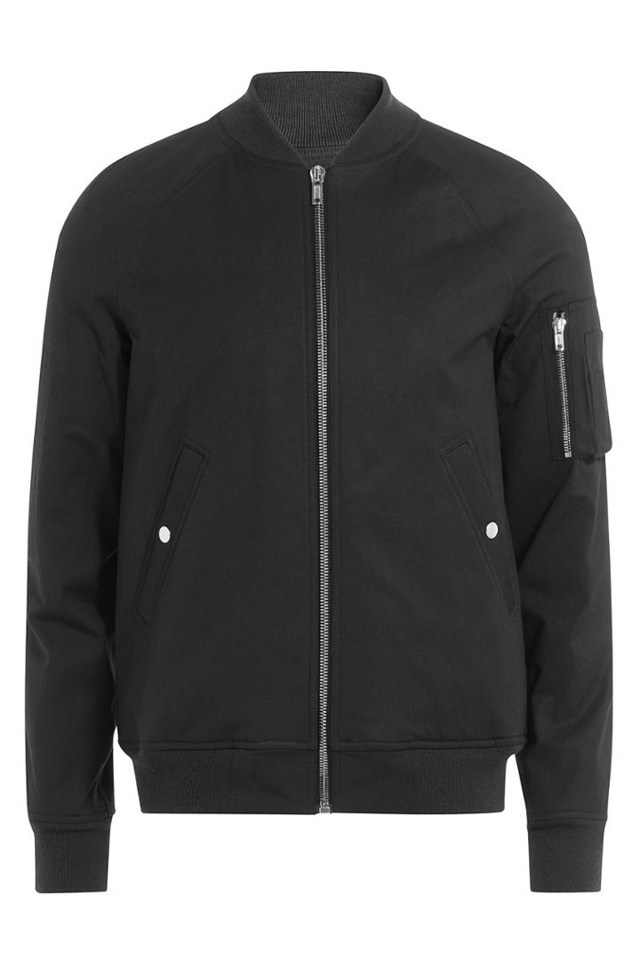 Rick Owens Men Rick Owens Men Cotton-blend Bomber Jacket - Black