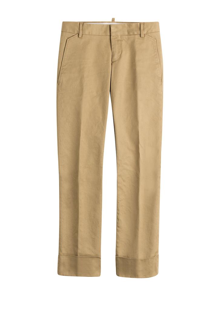 Dsquared2 Dsquared2 Cropped Cotton Pants - Beige