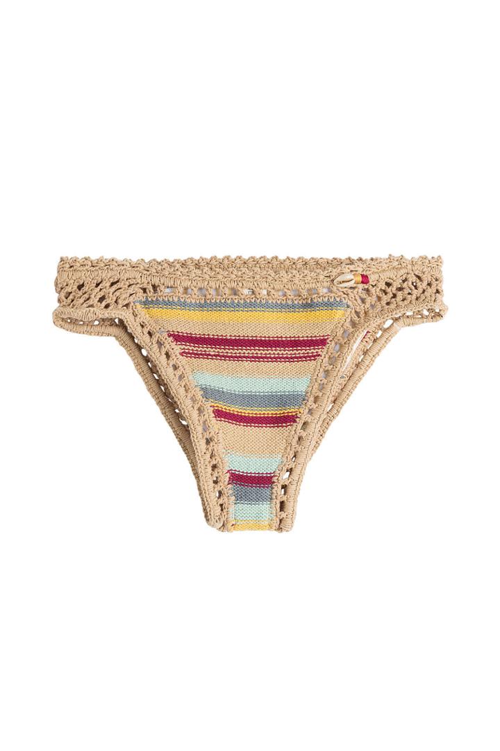 She Made Me She Made Me Dhari Cheeky Bikini Bottoms - Beige