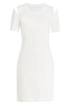 Maison Margiela Maison Margiela Slit Sleeve Cotton T-shirt Dress - White