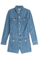 Adriano Goldschmied By Alexa Chung Adriano Goldschmied By Alexa Chung Loretta Denim Playsuit - Blue