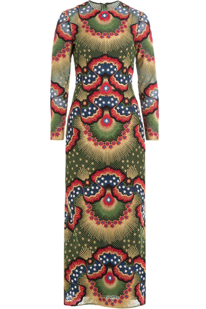 Valentino Valentino Embroidered Dress - Multicolored