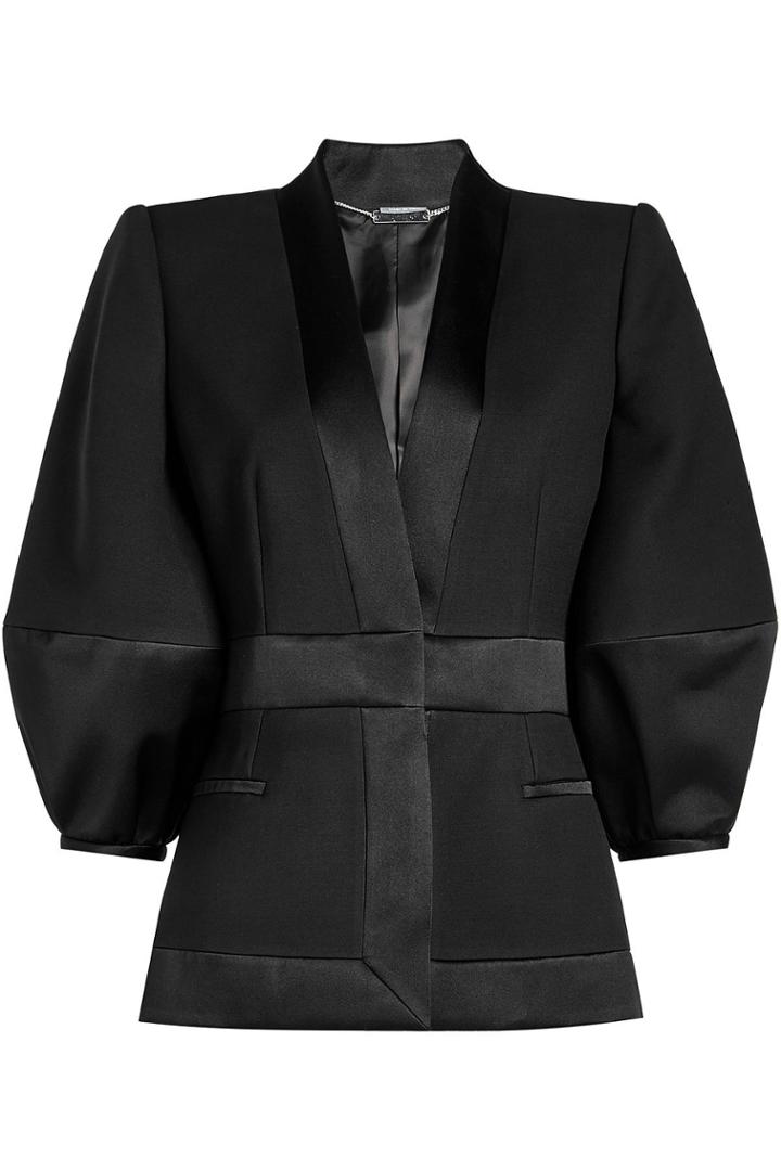 Alexander Mcqueen Alexander Mcqueen Blazer In Wool And Silk