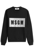Msgm Msgm Printed Cotton Sweatshirt