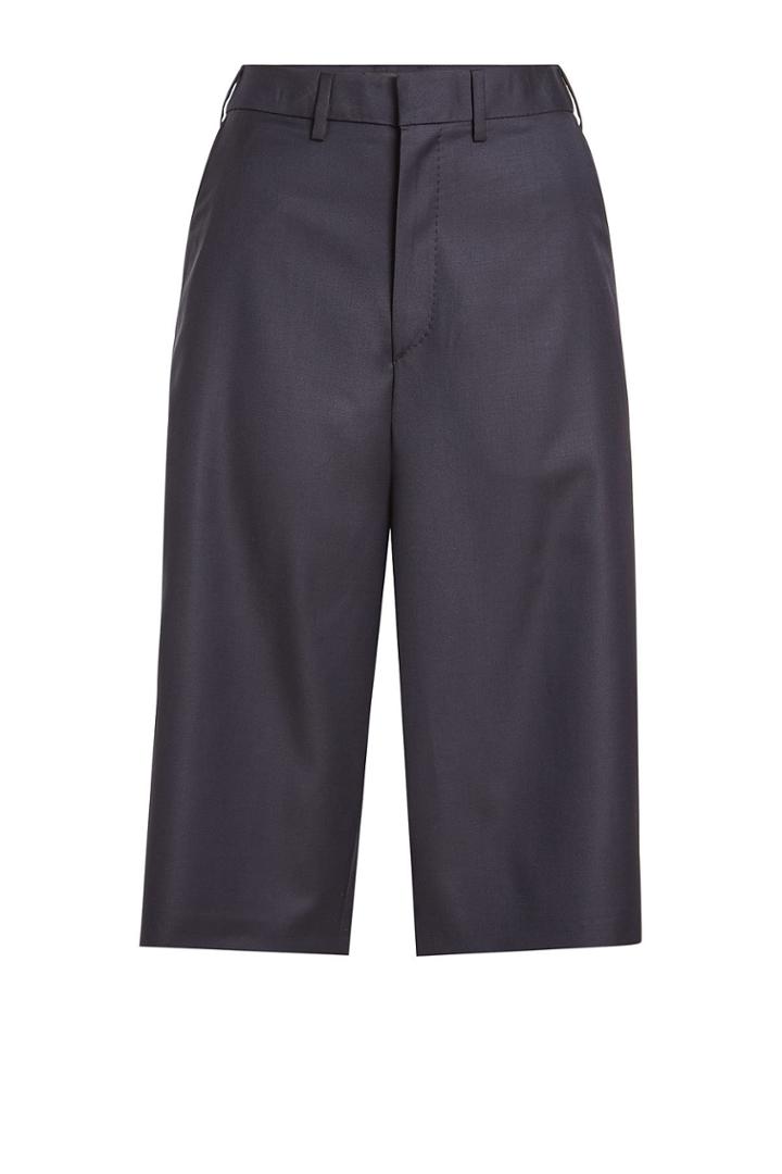 Vetements Vetements X Brioni Tailored Wool Shorts With A Slit