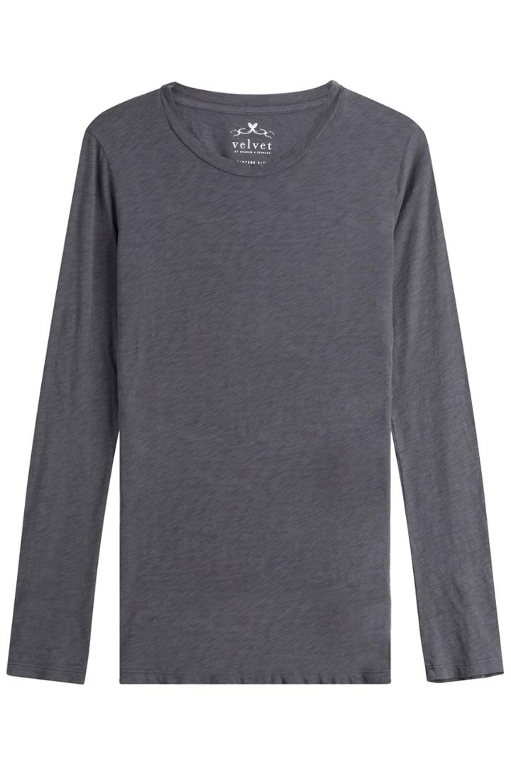 Velvet Velvet Long Sleeved Cotton Top