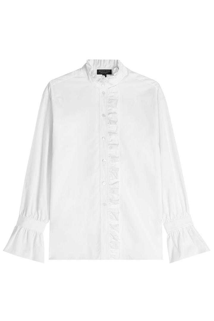 Burberry London Burberry London Cotton Shirt With Ruffles - White