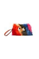 Anya Hindmarch Anya Hindmarch Eyes Shearling Clutch With Leather