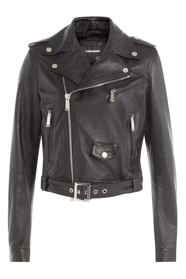 Dsquared2 Dsquared2 Leather Biker Jacket - None