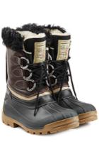 Dsquared2 Dsquared2 Rubber Boots With Leather And Shearling