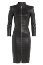 Jitrois Jitrois Leather Mini Dress - Black