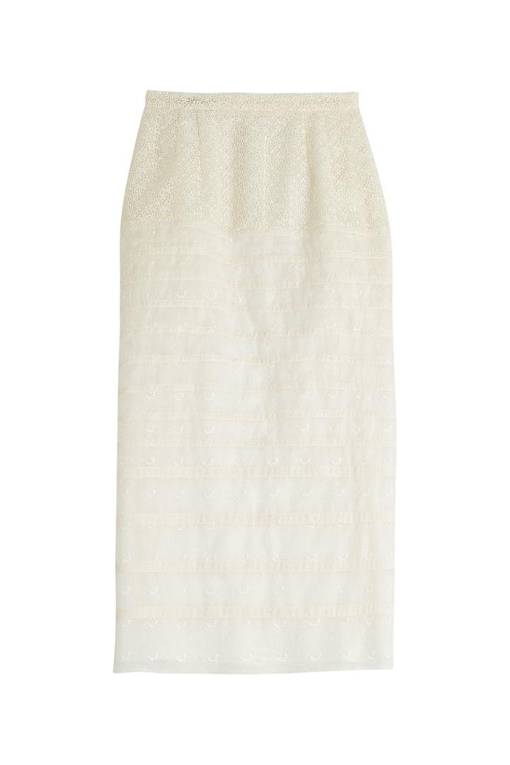 Rochas Rochas Broderie Anglaise Midi Skirt