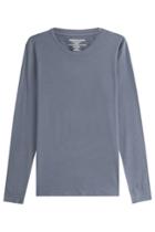 Majestic Majestic Long Sleeved Top With Cotton And Cashmere - Green