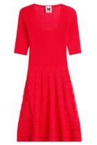M Missoni M Missoni Cotton-blend Knit Dress - Red