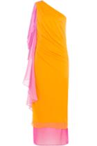 Diane Von Furstenberg Diane Von Furstenberg Asymmetric Silk Chiffon Dress