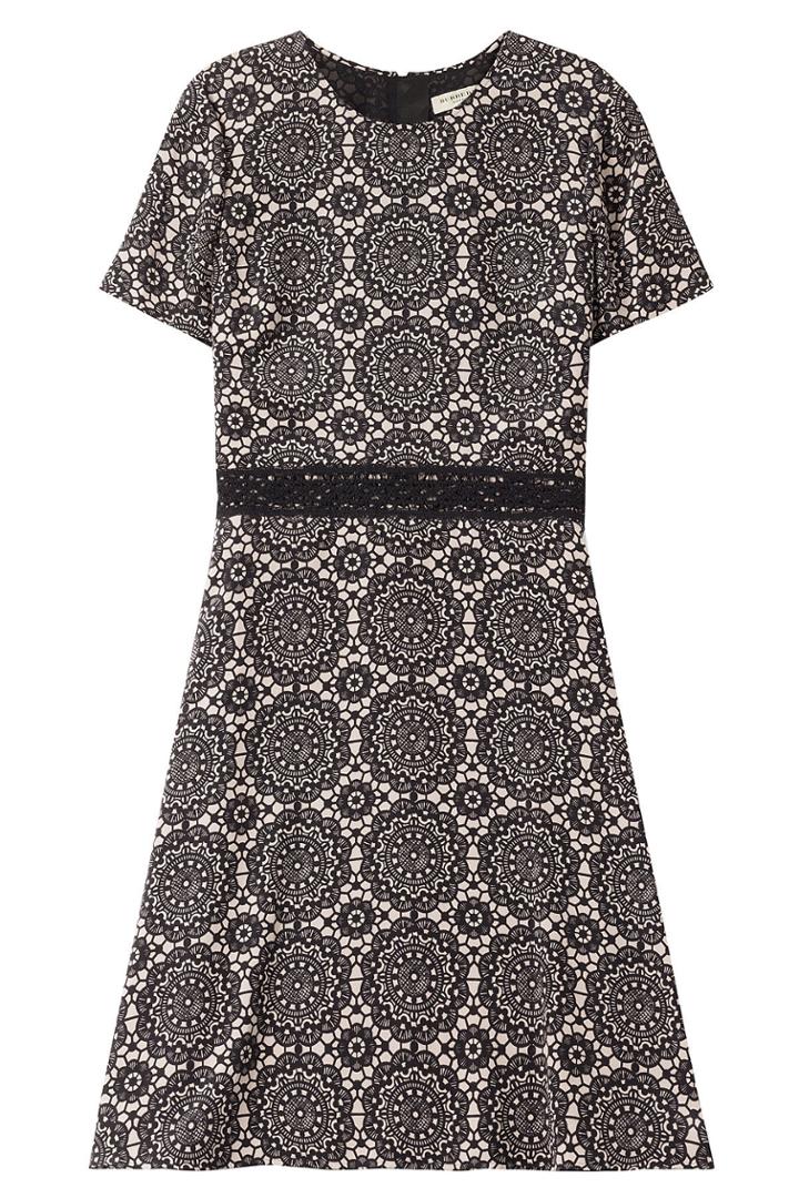 Burberry London Burberry London Printed Silk Dress - Black