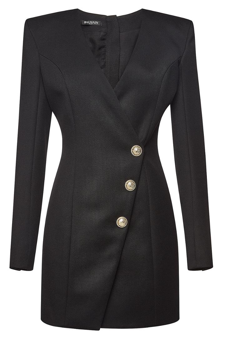 Balmain Balmain Virgin Wool Mini Dress