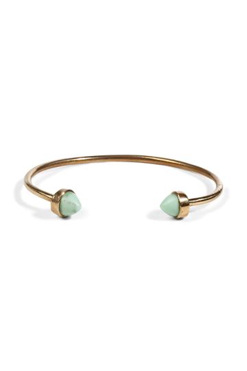 Aesa Aesa Brass Chrysophase Spire Cuff