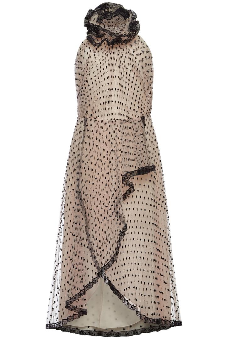 Philosophy Di Lorenzo Serafini Philosophy Di Lorenzo Serafini Evening Gown With Point D'esprit