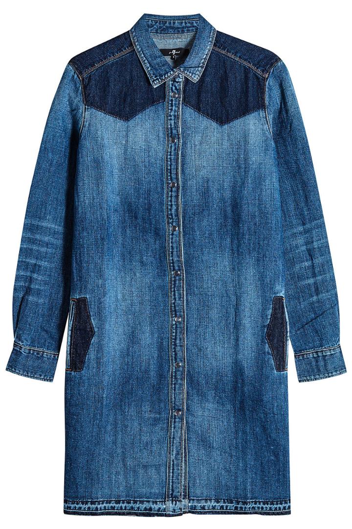 7 For All Mankind 7 For All Mankind Denim Shirt Dress