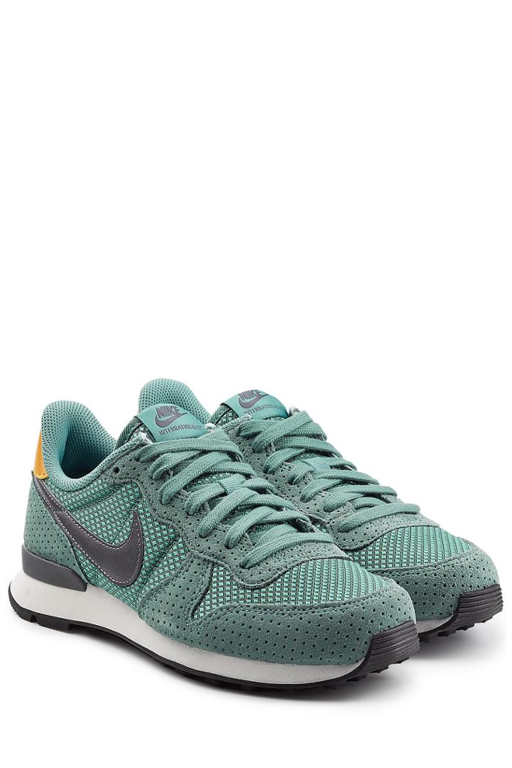 Nike Nike Internationalist Suede And Mesh Sneakers - Turquoise