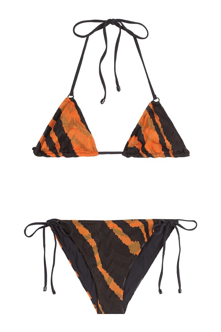 Missoni Mare Missoni Mare Animal Print Knit Triangle Bikini - Multicolor