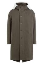 Neil Barrett Neil Barrett Cotton Parka With Textured Hood - Green