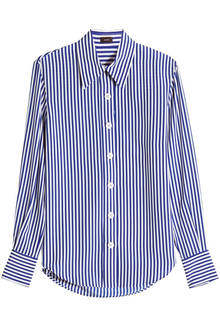 Joseph Joseph New Garcon Striped Silk Shirt