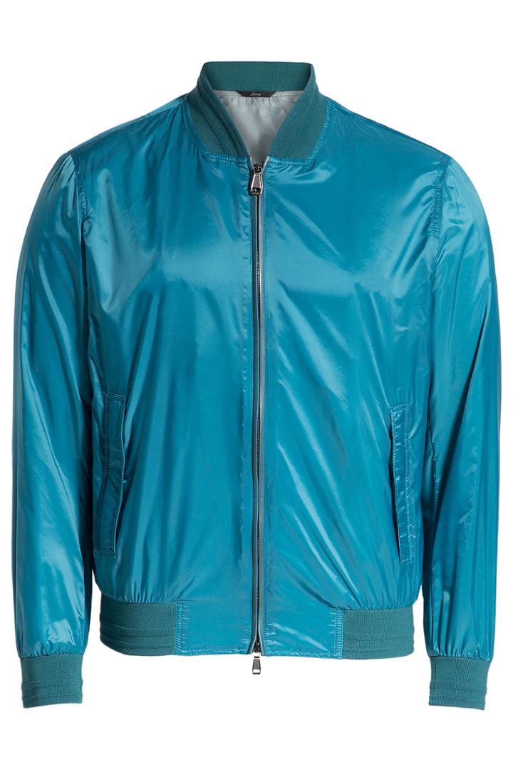 Brioni Brioni Bomber Jacket - Turquoise