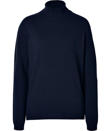 Jil Sander Cashmere Turtleneck In Navy